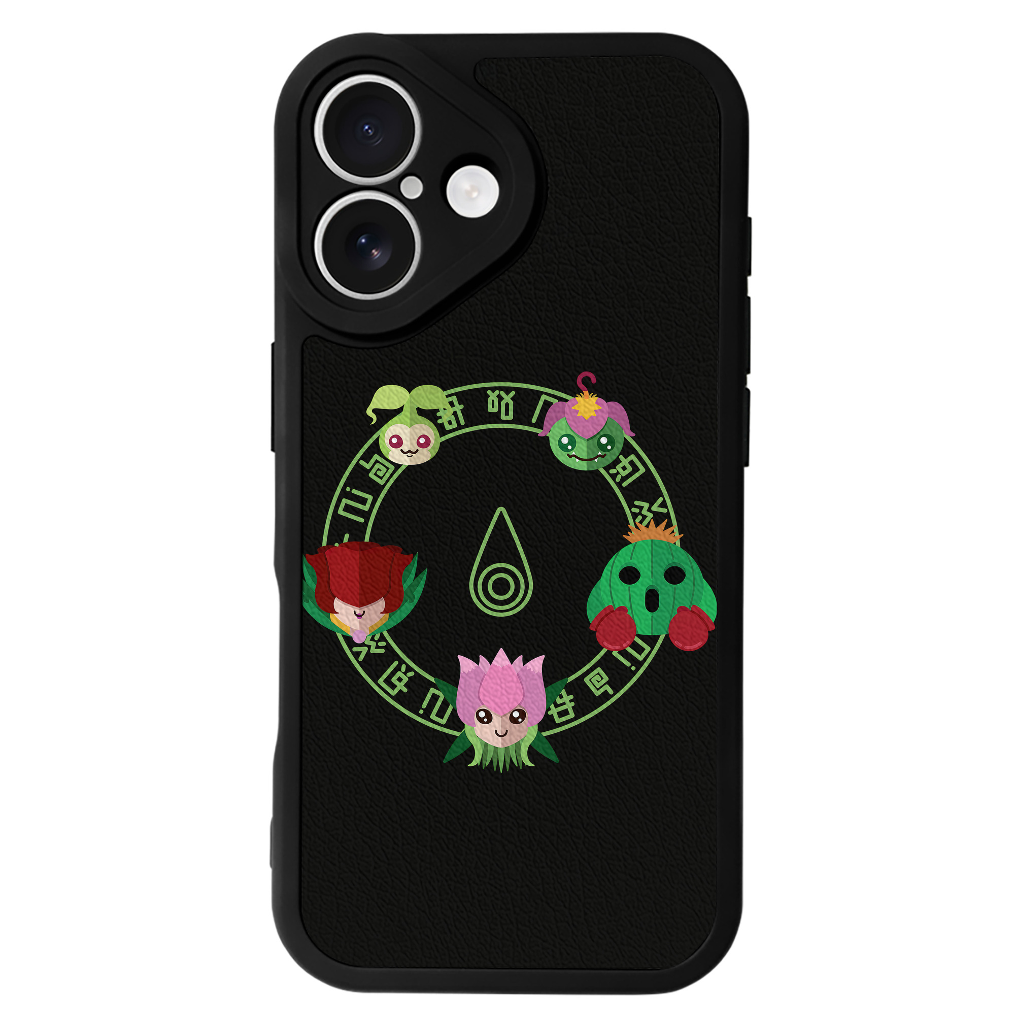 （画像用） Digimon デジタルモンスター/デジモン 【iPhone 16シリーズ対応】シリコンスマホケース（レザー調） 材質：シリコン